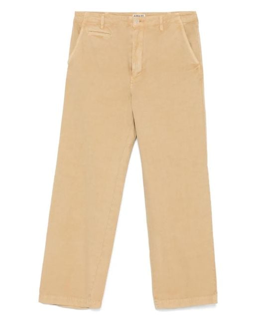 Auralee Natural Dyed Gabardine Trousers for men