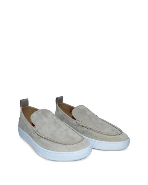 Lanvin Gray Suede Loafers for men