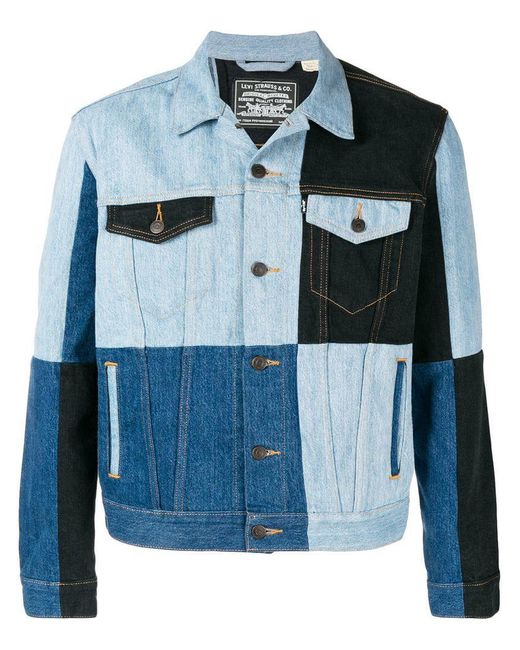 Gosha Rubchinskiy Blue Levi's Patchwork Jacket for men