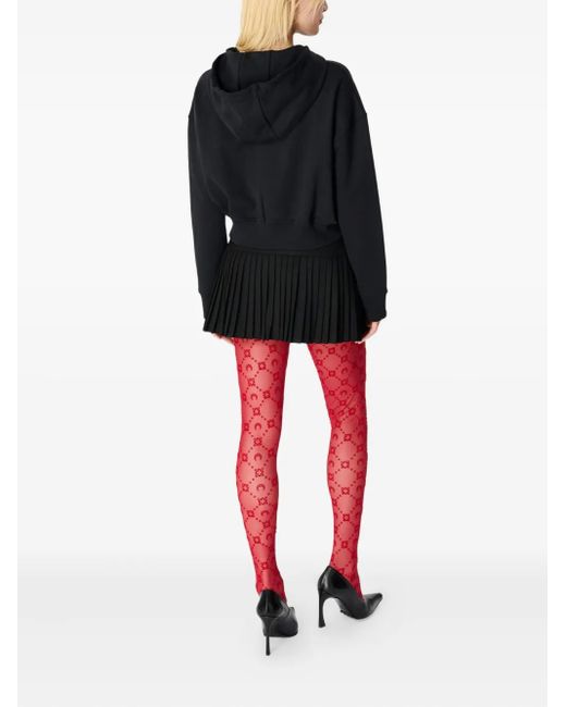 MARINE SERRE Red "Monogram" Socks