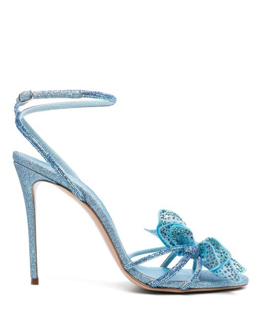 Casadei Blue Julia Orchidea 100mm Sandals