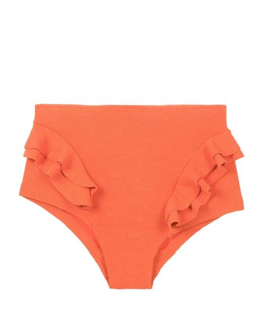 Clube Bossa Orange Bas De Bikini Hopi À Taille Haute