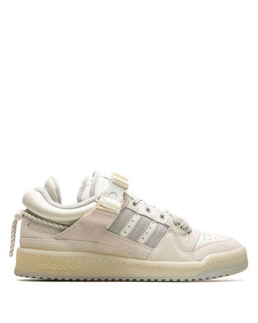 Adidas White X Bad Bunny Forum Low Sneakers