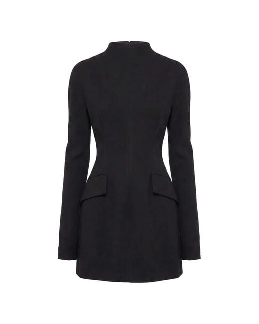 Sportmax Black Long-Sleeve Mini Dress