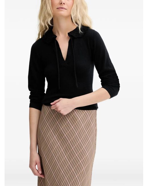 Munthe Black Livo Tie Sweater