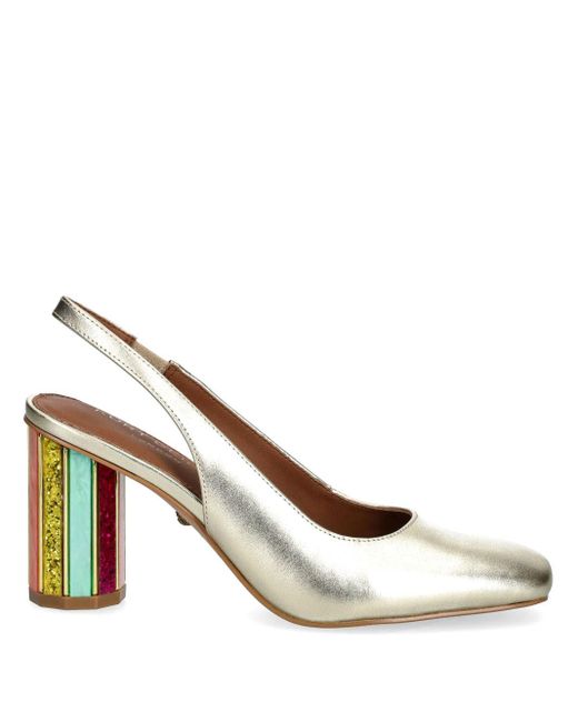 Kurt Geiger Metallic 85Mm Perspex Slingback Pumps