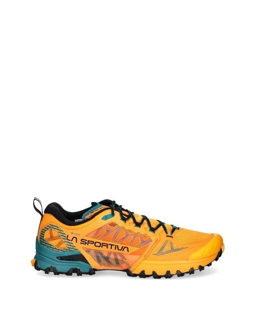La Sportiva Orange Bushido Iii Lace-Up Sneakers for men