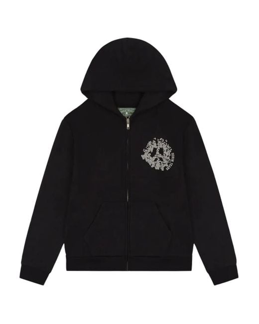 メンズ DENIM TEARS ジップアップ パーカー Black