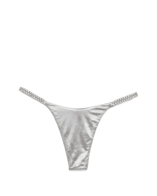 Isa Boulder White High Weave Bikini Bottom