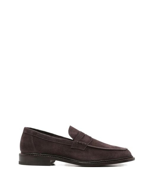 Tricker's Brown Sonny Penny Leather Sneakers for men