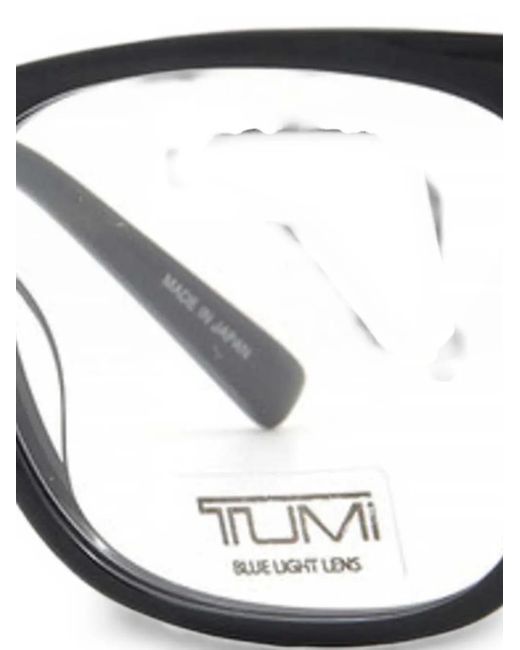 Tumi Black Square-Frame Glasses