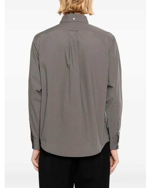 SPORT b. by agnès b. Gray Dino-Embroidered Shirt for men