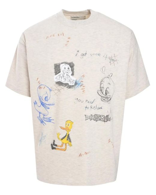 メンズ DOMREBEL Beaker Tシャツ White