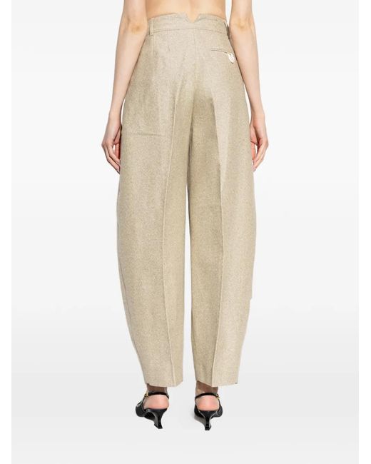 Jacquemus Natural The Ovalo Curved Pants