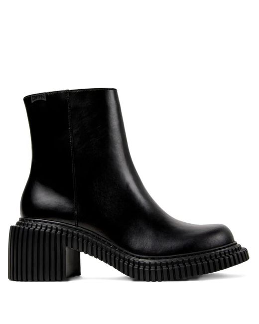 Camper Black 70Mm Pix London Ridged-Sole Boots