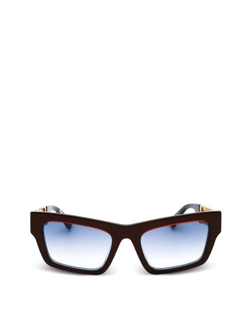 Moschino Black Rectangle Full-Rim Sunglasses for men