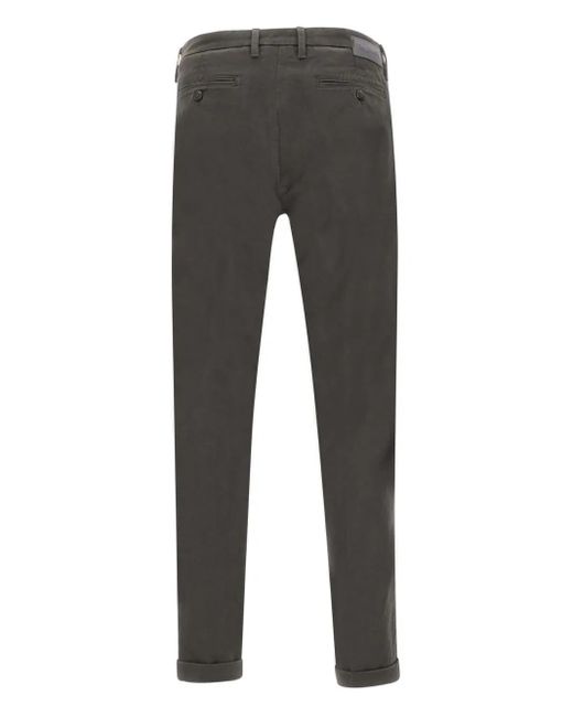 Re-hash Gray Mucha Button Turn-Up Regular Trousers for men