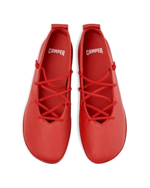 Camper Red Right Nina Ballet Flats