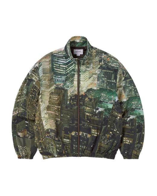 Thisisneverthat Bomberjacke Mit City-Print in Green für Herren