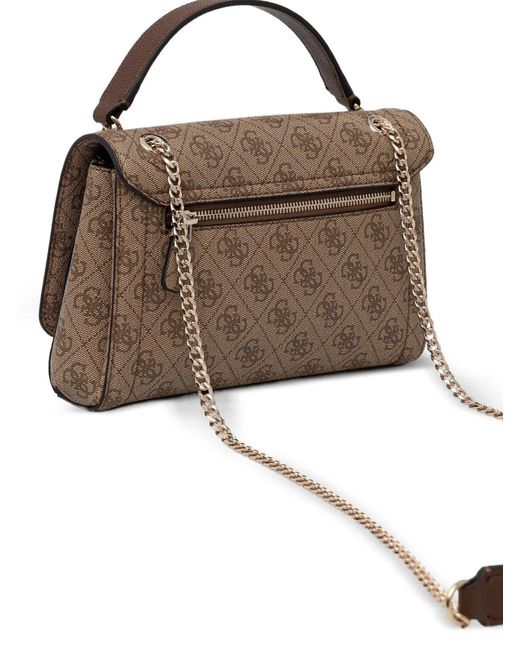 Guess Brown Sac À Bandoulière À Plaque Logo