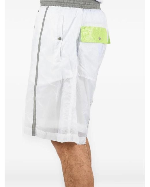 DIESEL White Drawstring-Waist Bermuda Shorts for men