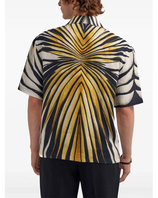 メンズ Roberto Cavalli グラフィック シャツ Metallic