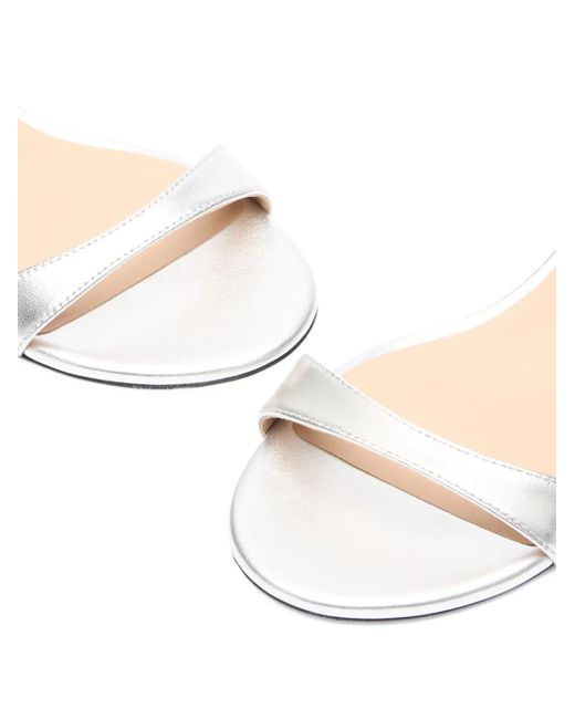 Stuart Weitzman Natural Wrap Ankle-Strap Sandals
