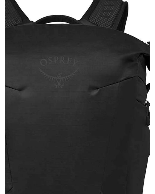 Osprey Black Logo-Detail Zipped Backpack for men