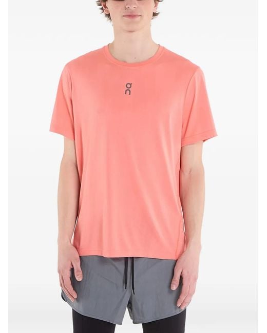 On Shoes Pink Trail-T T-Shirt for men