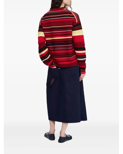 J.W. Anderson Red Striped Jumper