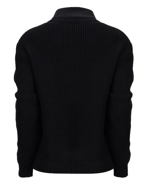 MEDEA Black Collared Sweater