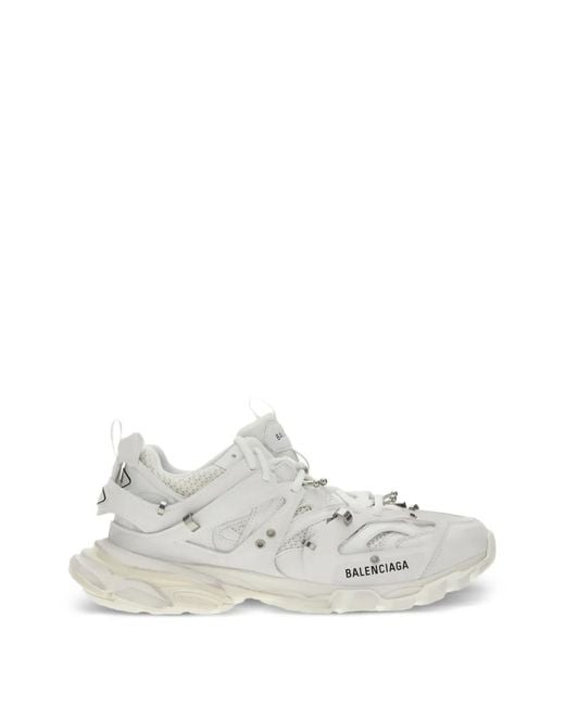 Balenciaga White Track Sneakers for men