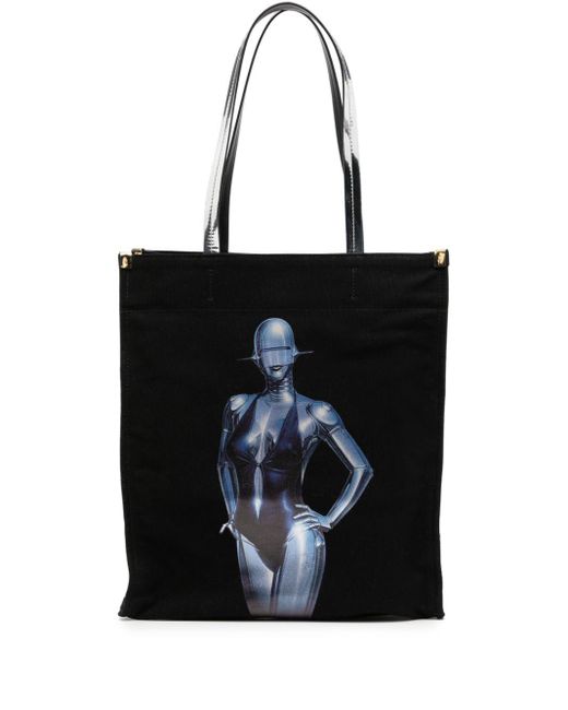 Stella McCartney Black X Sorayama Graphic-print Tote Bag
