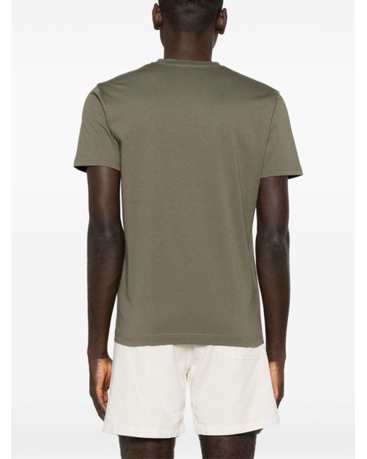 T-shirt en coton à col rond Sunspel pour homme en coloris Green