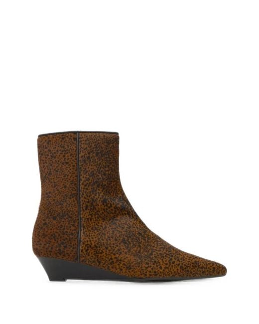 Castaner Brown Tatiana Leopard-Print Ankle Boots