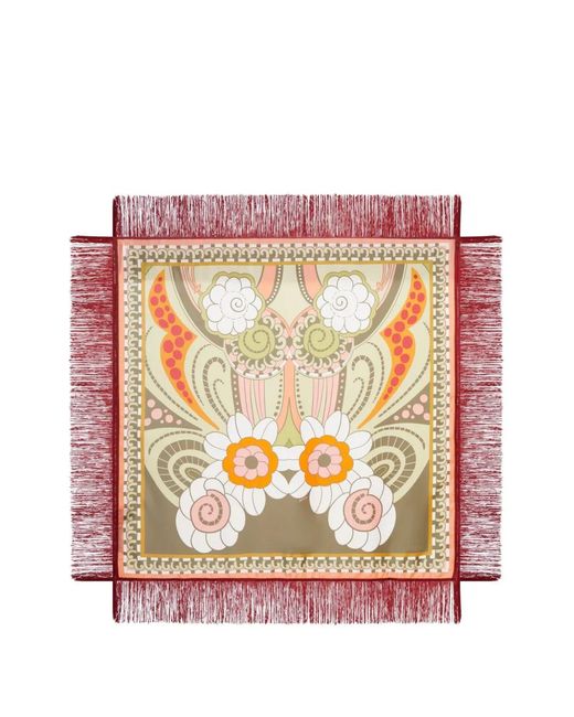 LaDoubleJ Pink Reversible Fringe Foulard 90