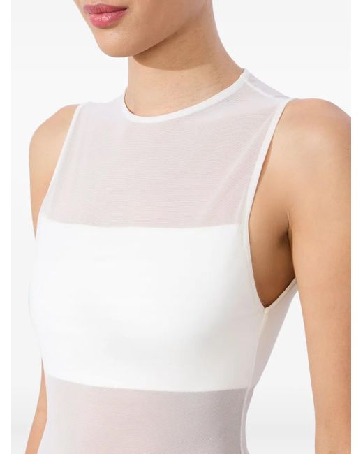 Alice + Olivia White Bandeau Bodysuit