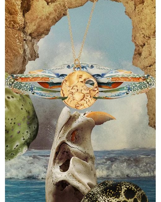 Alighieri White The Cancer Medallion Necklace