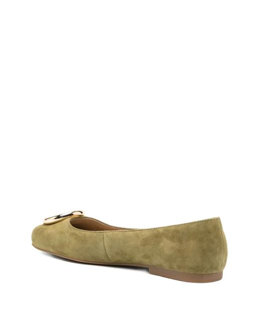 Michael Kors Green Milan Ballet Flats