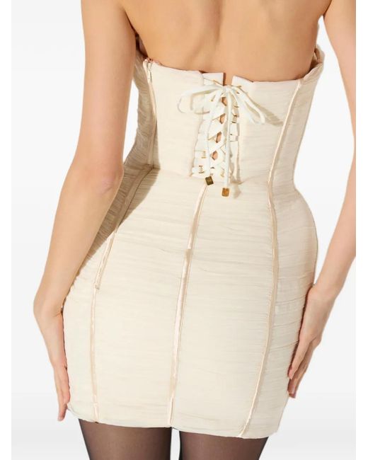 Elisabetta Franchi White Mini Dress