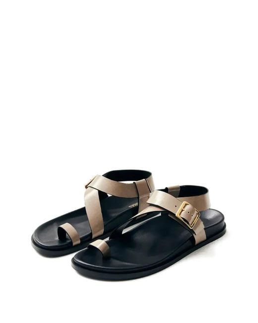 Alohas Blue Leather Sandals