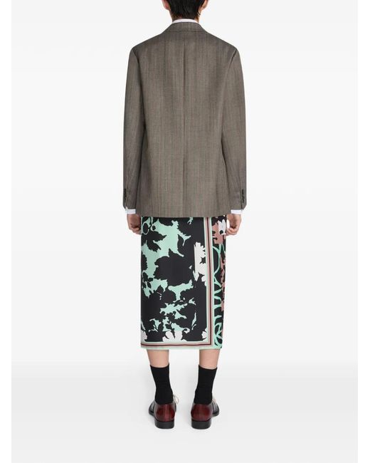 Dries Van Noten Gray Wool Blazer for men