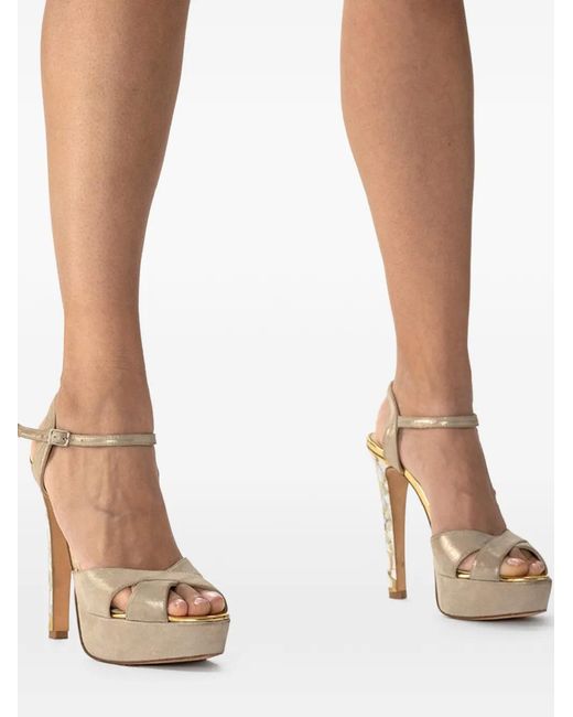 freya rose White Rose Ankle-Strap Heeled Sandals
