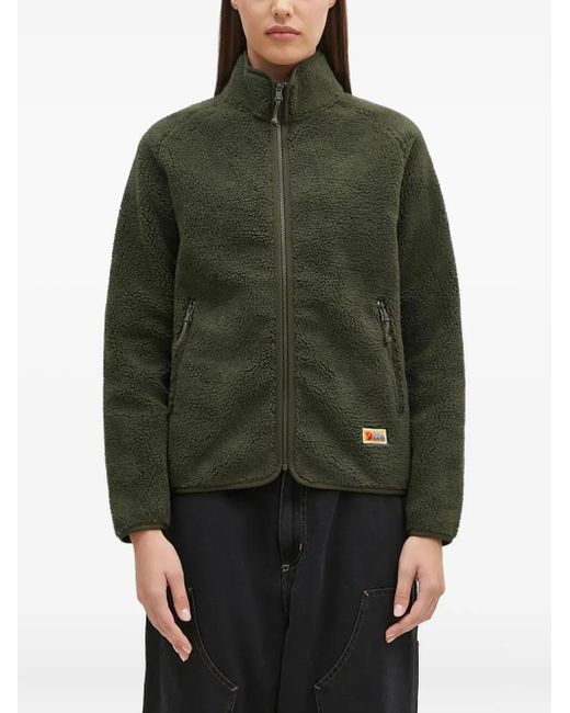 Fjallraven Green Zip-Up Fleece Top