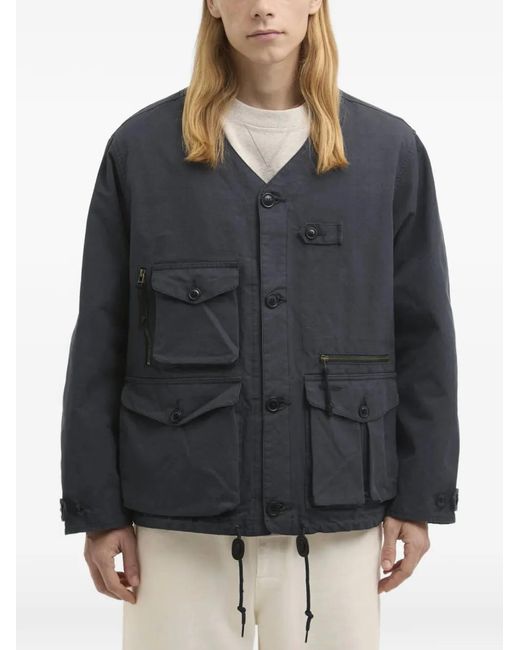 Barbour Black Endurance Button Multi-Pocket Jacket for men