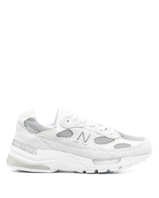 New Balance White 992 Sneakers