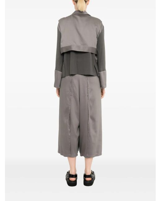 UMA | Raquel Davidowicz レイヤード ベルテッド ジャケット Gray