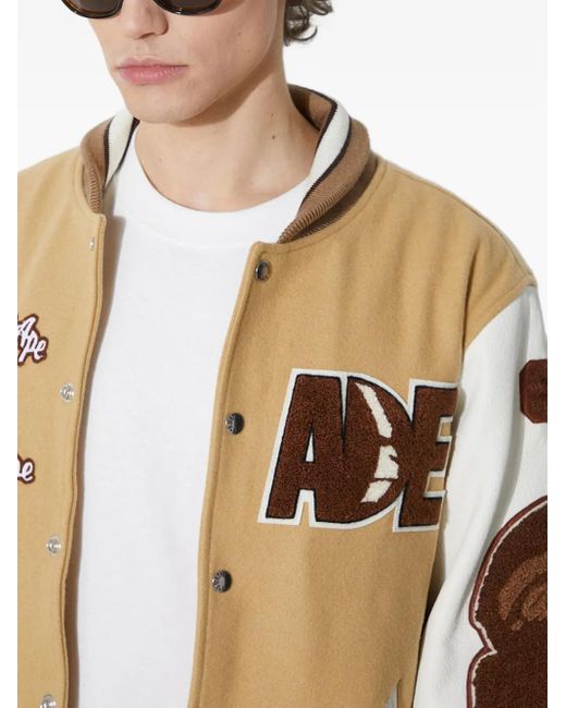 Veste Teddy À Détail Appliqué A Bathing Ape pour homme en coloris Natural