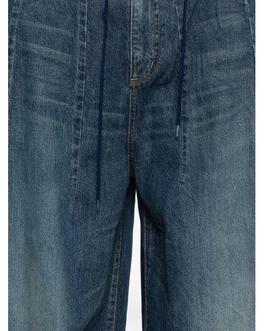 Needles Blue Drawstring Denim Jeans for men
