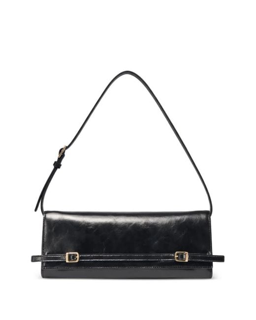 Jonathan Simkhai Black River East West Leather Clutch